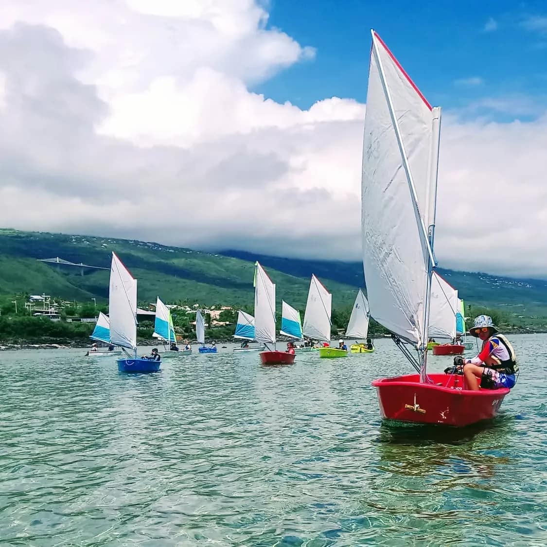 Lagon plage de trou d'eau