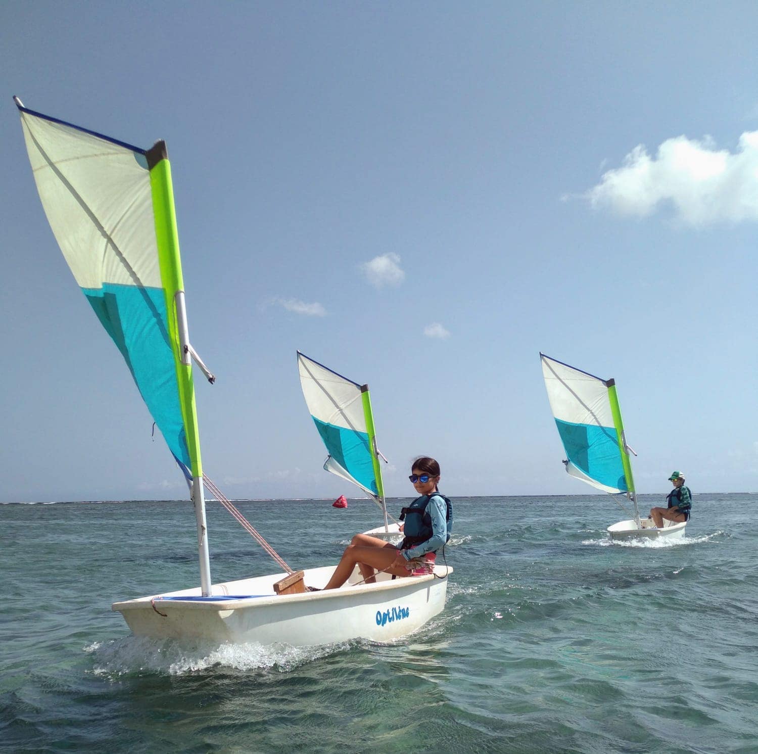 Stage Vacance Optimist CNSP Plage trou d'eau