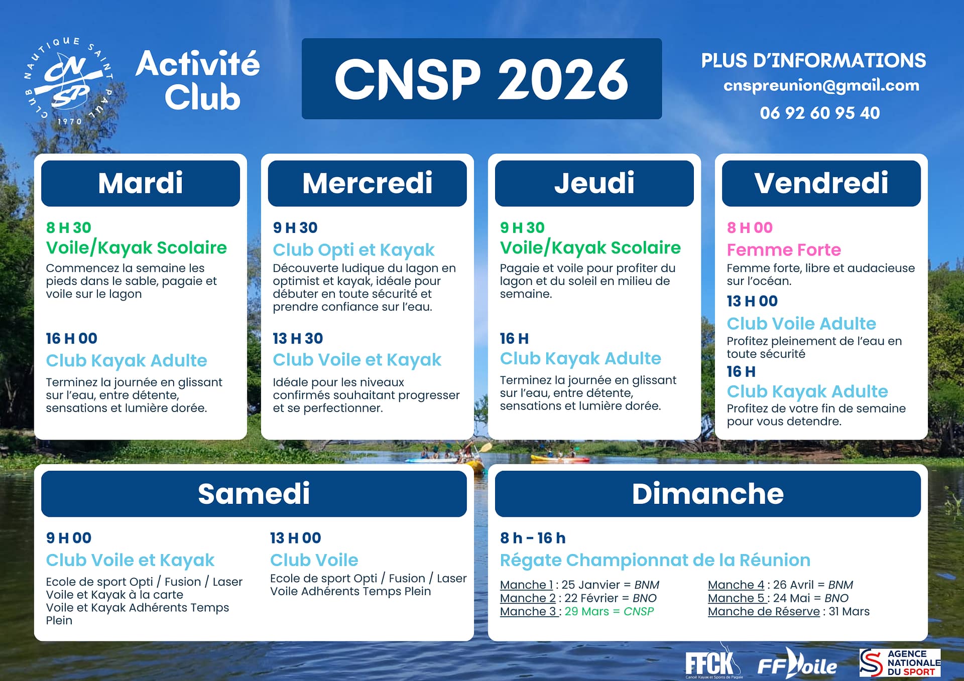 Programme hebdomadaire